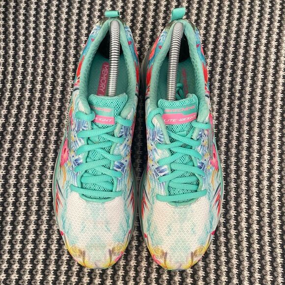 Skechers colorful tropical sneaker women’s shoe size 9 - Picture 7 of 12